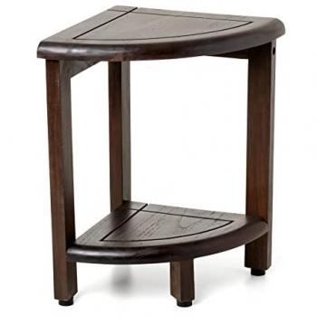 Banqueta Oasis de Madera Sostenible de Teca Maciza - TATAY DecoTeak, Marrón, Libre de BPA, Hecho a mano, Soporta hasta 130Kg, Apta para Interiores y Exteriores,