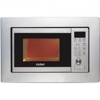 Sauber HMS02I Horno Microondas Integrable 20 Litros con Grill Inox