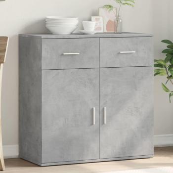 Armario de hormigón gris 79x38x80 cm madera multicapa vidaXL