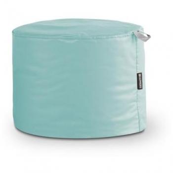 Puff Taburete Polipiel Exterior Color Azul Cielo Happers