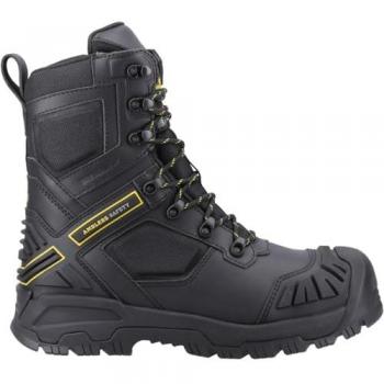 Amblers Safety Dynamite Waterproof Leather Safety Boots - Black - Men's Size UK 13