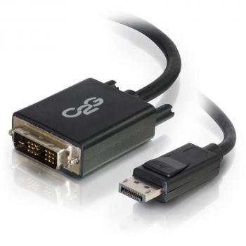 C2G Cable adaptador DisplayPort macho a DVI-D Single Link macho de 2 m, negro - Adaptadores de cable de vídeo