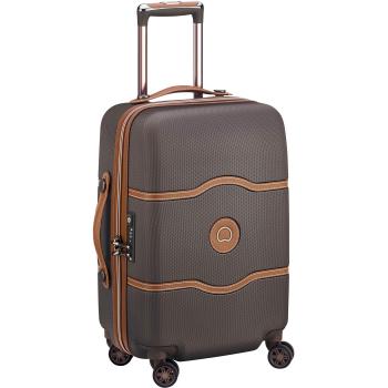 Delsey Trolley Cabina 4 Ruedas Dobles 55 CM, Chocolate