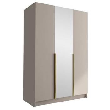 Armario Guardaroba Atlanta 204, Cachemire y D'oro, 215x150x58cm, Puertas con Bisagras