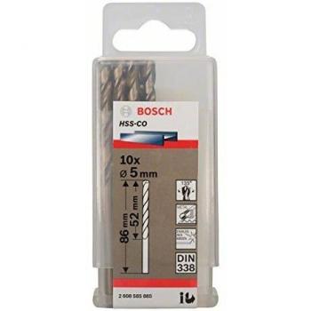Bosch 2 608 585 885 - Pack de 10 brocas metálicas HSS-Co, DIN 338