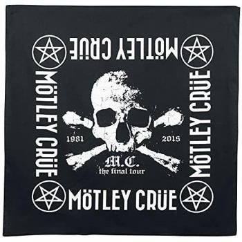 Mötley Crüe The Final Tour - Bandana Unisex Pañuelo Multicolor, 100% algodón,