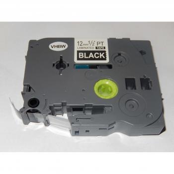 Cartucho de cinta de rotulación vhbw 12mm para Brother P-Touch 1830, 1830SC, 1830VP, 1850, 1850CC, 1850VP, 1880 entre otros. Sustituye TZ-335, TZE-335