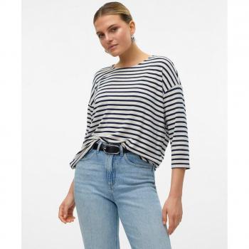 Vero Moda - Camiseta manga larga mujer beige