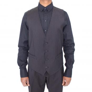 Dolce & Gabbana Gray Stretch Formal Dress Vest Gilet - IT50 | L
