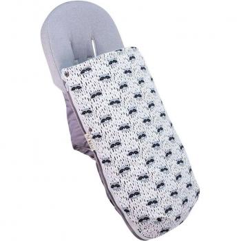 Saco Universal de Algodón Impermeable y Aislamiento Térmico para Cochecito y Silla de Paseo Jyoko Racoon Town