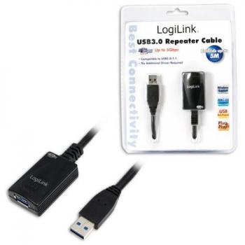 LogiLink 5m USB 3.0 Male/Female Repeater Extension Cable