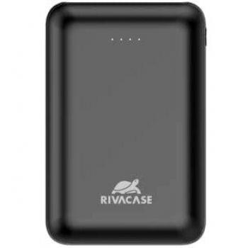 RIVACASE Batería Externa con Entrada Tipo C y Salida Inteligente, Color Negro, VA2412 (10 000 mAh