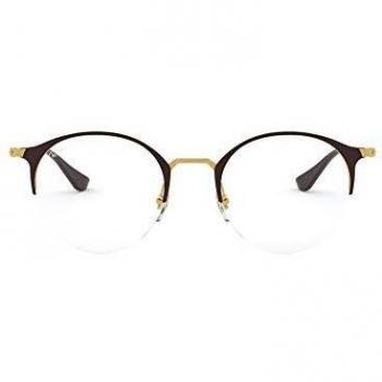 Ray-Ban 0rx 3578v 2905 48 Monturas de Gafas, Gold/Shiny Brown, 49 Unisex-Adulto