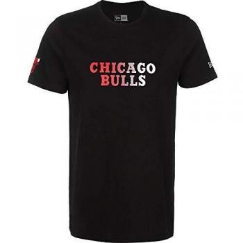 New Era NBA Gradient Wordmark tee Chibul Camiseta de Manga Corta, Hombre, Black, 4XL