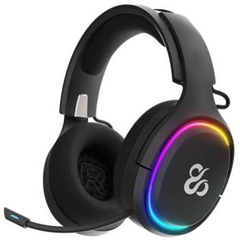 Auriculares Gaming Inalámbricos Newskill Aton V2 RGB Bluetooth 5.0 Multiplataforma Negros con Micrófono Retráctil y Sonido Envolvente