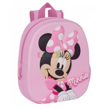 Mochila Infantil 3D Minnie Mouse 33x27x10cm