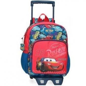 Mochila preescolar Cars RD Trip 28 cm con carro
