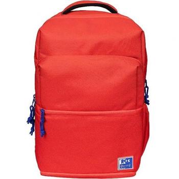 Mochila Oxford B-Out + Lunchbox RPET Sandía 13 Compartimentos Expandible 30L Isotérmica Tirantes Acolchados 42x30x15-20cm Rosa