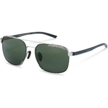 Porsche Design Aviator Sunglasses P8922-B-57 for Men 48mm Silver Metal