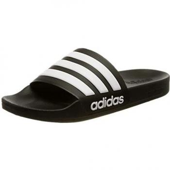 Adidas Adilette Shower Slides - Men's Black Slippers Size 40.5
