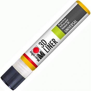 Marabu 3D Liner Efecto Relieve 25ml Amarillo Medio