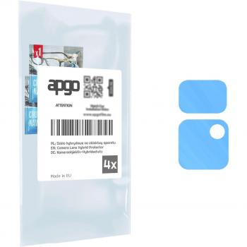 Protector de Lente Híbrido 4x para Cámara Xiaomi Poco M4 Pro 5G, Vidrio 9H y Protección de Cámara