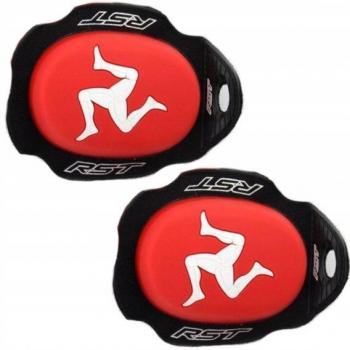 RST Deslizadores de Rodilla Flag Series Manx - Rojo, un tamaño