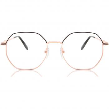 Gafas Anti-Azules Ovaladas con Montura Completa Metálica Negras para Hombre - SmartBuy Collection