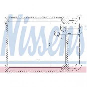 Radiador de calefacción NISSENS 77632, tipo: calefactor, características: diseño compacto, alta eficiencia térmica, fácil instalación, compatible con múltiples modelos de vehículos