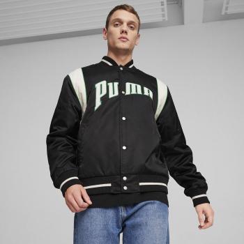 Chaqueta de hombre Puma Team Varsity Jacket color negro