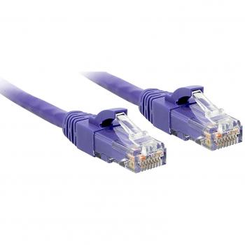 LINDY 7.5m Snagless CAT6 U/UTP Purple Ethernet Cable