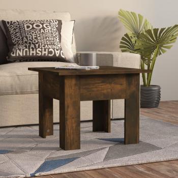 Smoked Oak Coffee Table 55x55x42 cm Engineered Wood