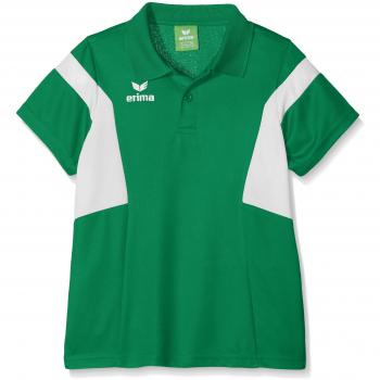 Erima GmbH Classic Team Polo de Tenis, Unisex niños, Smaragd/Blanco, 128