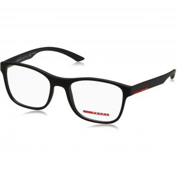 Prada Linea Rossa 0PS 08GV, Monturas de Gafas para Hombre, Black Rubber, 52