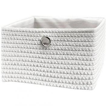 FRANDIS 181115 Terylene Cesta para almacenar posidonias Polipropileno/Acero Inoxidable-White, 24 x 23 x 16 cm
