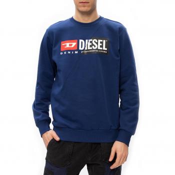 Diesel Mens S-Girk Cuty Felpa Crewneck Sweatshirt In Navy Cotton - Size Small