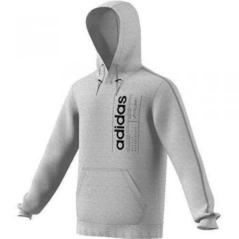 adidas M BB HDY Sudadera, Hombre, Medium Grey Heather/Black, XL