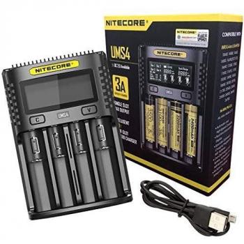 Nitecore UMS4 Universal USB Smart Battery Charger for NiCd, NiMH, Li-ion, and LiPo Batteries