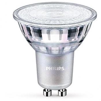 Philips LED Foco, consumo de 6,2W equivalente a 80 W de una bombilla incandescente, casquillo GU10 luz blanca fría