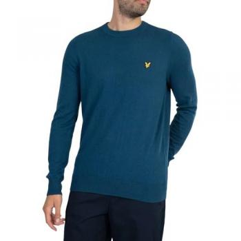 Lyle & Scott Cotton Merino Knit Jumper - Apres Navy - Men's - Size: XXL