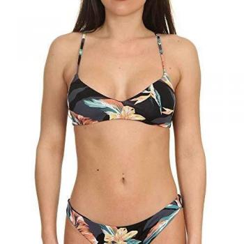 Roxy - Top de Bikini Triangular Deportivo - Mujer - S - Negro