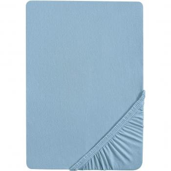 Biberna Funda bajera ajustable, 77866/220/388, algodón, azul, 130 cm x 200 cm