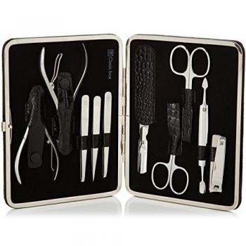 Estuche de Marco Kroko CLASSIC INOX, Negro, 10 Piezas