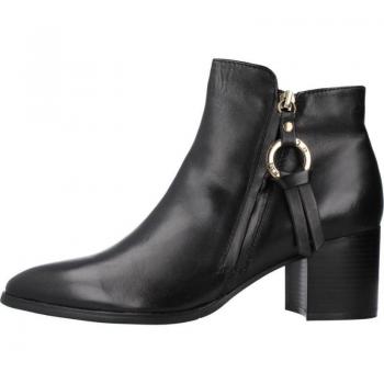 Botines de Mujer REGARDE LE CIEL TAYLOR-F22-01 con diseño elegante, color negro, material sintético, suela de goma antideslizante, tacón medio y cierre lateral con cremallera
