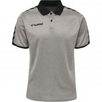 Polo Hummel hmlAUTHENTIC Functional de Manga Corta Color: Grey Melange Talla: S