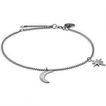 Rosefield Pulsera MSBS-J233 - Pulsera Mujer, de Acero Plateado, Estrella y Luna