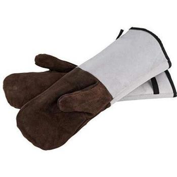 APS Back Guantes Longitud 45 cm Piel, con Forro Sirven Resistente al Calor hasta + 450 °C No Máquina
