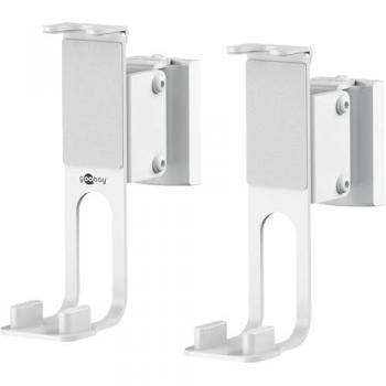 Soporte de pared para altavoces One Sound Flex, blanco, 2 piezas, compatible con Sonos One y Sonos One SL, soporte seguro y totalmente flexible
