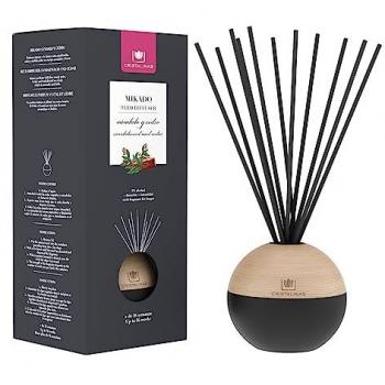 Ambientador Mikado Esfera Premium 180ml 0% Alcohol - Larga Duración 16 Semanas - Aromas Sándalo y Cedro, Magnolia, Mimosa, Hierba, Océano, Manzana, Geranio