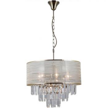 Lámpara colgante Torreia 2 luces Acero Latón envejecido, estilo estilizado, acabado en latón antiguo, soporte para bombillas E14